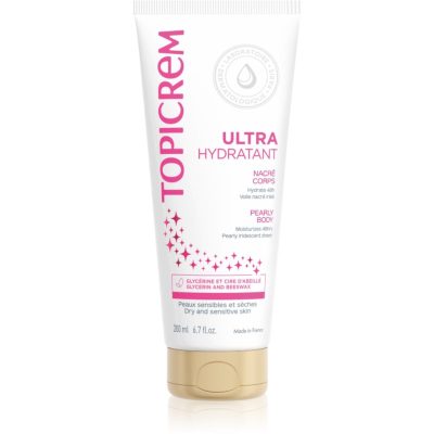 Topicrem UH BODY Ultra-Moisturizing Pearly Body tělové mléko na citlivou pokožku s perleťovým leskem 200 ml - parfo.cz
