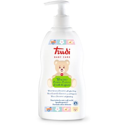Trudi Baby Care dětské koupelové mléko a šampon s medem z citrusů 500 ml - parfo.cz