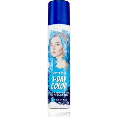 Venita 1-Day Color barevný sprej na vlasy odstín No. 2 - Ocean Blue 50 ml - parfo.cz