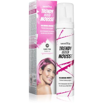 Venita Trendy Color Mousse barvicí pěna bez amoniaku odstín No. 30 - Candy Pink 75 ml - parfo.cz