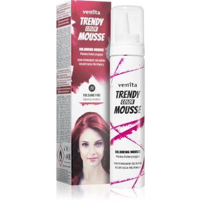 Venita Trendy Color Mousse barvicí pěna bez amoniaku odstín No. 31 - Volcano Fire 75 ml - parfo.cz