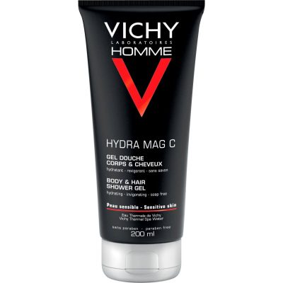 Vichy Homme Hydra-Mag C sprchový gel na tělo a vlasy 200 ml - parfo.cz