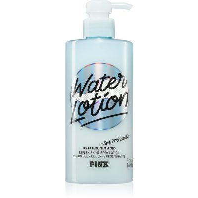 Victoria's Secret PINK Water Lotion vyživující tělové mléko s kyselinou hyaluronovou 414 ml - parfo.cz