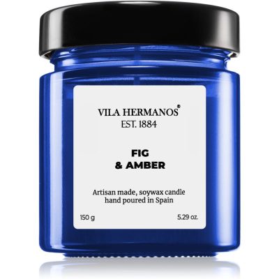 Vila Hermanos Apothecary Cobalt Blue Fig & Amber vonná svíčka 150 g - parfo.cz