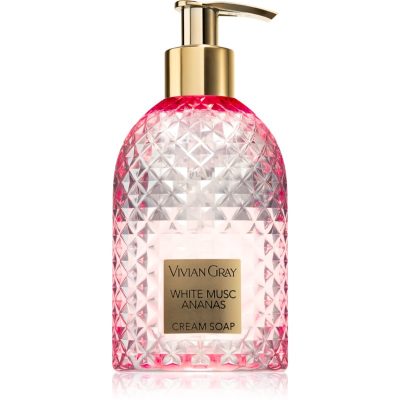 Vivian Gray Gemstone White Musc & Ananas krémové mýdlo 300 ml - parfo.cz