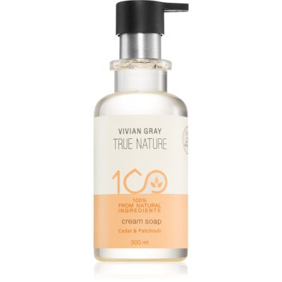Vivian Gray True Nature Cedar & Patchouli vyživující krémové mýdlo 300 ml - parfo.cz