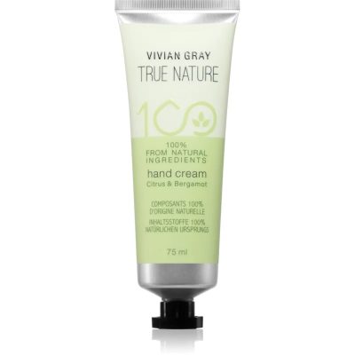 Vivian Gray True Nature Citrus & Bergamot hydratační krém na ruce 75 ml - parfo.cz