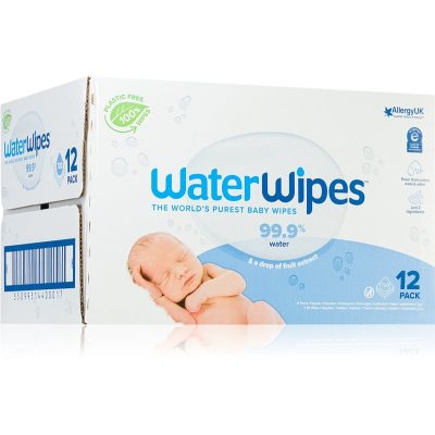 Water Wipes Baby Wipes 12 Pack dětské jemné vlhčené ubrousky 12x60 ks - parfo.cz