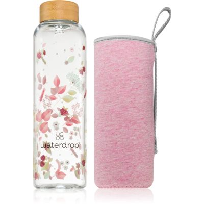 Waterdrop Glass Edition skleněná láhev na vodu Flair 600 ml - parfo.cz