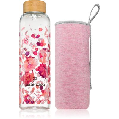 Waterdrop Glass Edition skleněná láhev na vodu Relax 600 ml - parfo.cz