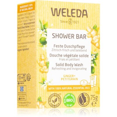 Weleda Shower Bar Ginger tuhé mýdlo se zázvorem 75 g - parfo.cz