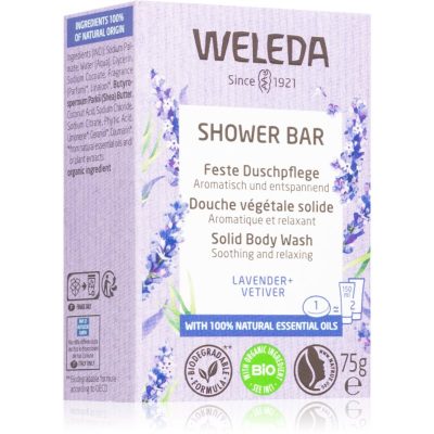Weleda Shower Bar Lavender tuhé mýdlo s levandulí 75 g - parfo.cz