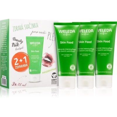 Weleda Skin Food univerzální výživný krém s bylinkami pro velmi suchou pokožku 3x75 ml - parfo.cz