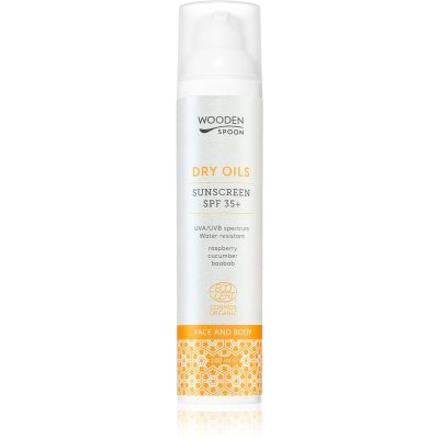 WoodenSpoon Dry Oils opalovací mléko na obličej a tělo SPF 35 100 ml - parfo.cz