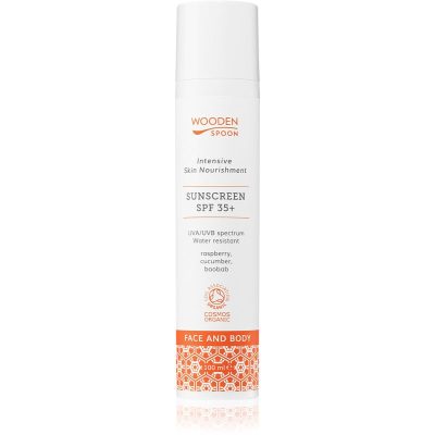 WoodenSpoon Skin Nourishment opalovací mléko na obličej a tělo SPF 35 100 ml - parfo.cz