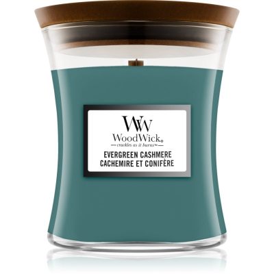 Woodwick Evergreen Cashmere vonná svíčka 275 g - parfo.cz