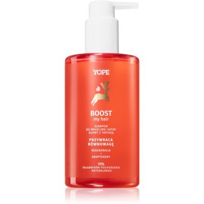 Yope BOOST my hair šampon pro citlivou a podrážděnou pokožku hlavy 300 ml - parfo.cz
