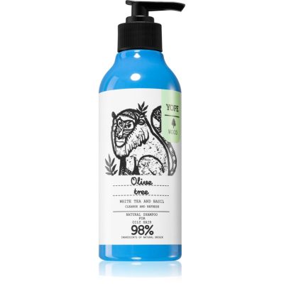 Yope Wood Olive Tree šampon pro mastné vlasy 300 ml - parfo.cz