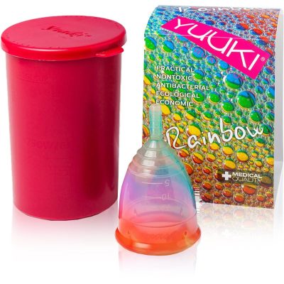 Yuuki Rainbow Jolly 1 + kelímek menstruační kalíšek velikost large (⌀ 46 mm