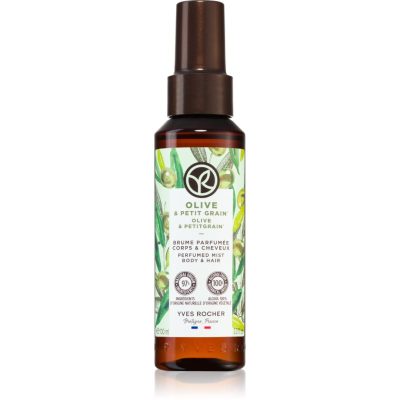 Yves Rocher Bain de Nature parfémovaný sprej na tělo a vlasy pro ženy Olive & Petit Grain 100 ml - parfo.cz