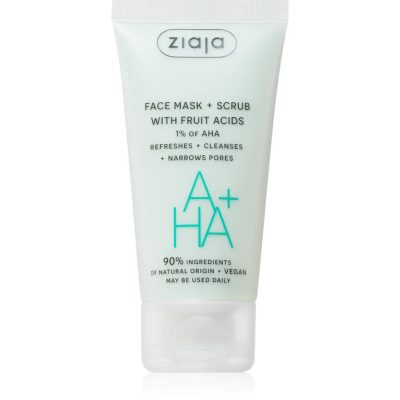 Ziaja Face Mask + Scrub with Fruit Acids peelingová maska 55 ml - parfo.cz