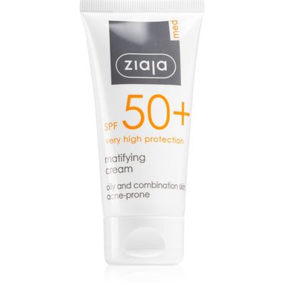 Ziaja Med Protecting UVA + UVB matující opalovací krém na obličej SPF 50+ 50 ml - parfo.cz