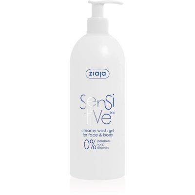 Ziaja Sensitive mycí gel na obličej a tělo pro citlivou a podrážděnou pokožku 400 ml - parfo.cz