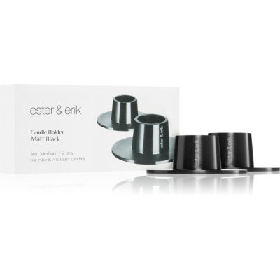ester & erik accessories matt black svícen 2 ks - parfo.cz