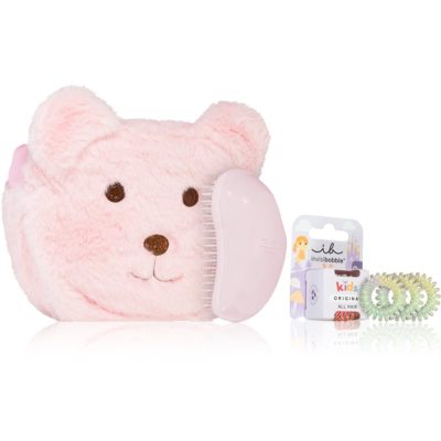 invisibobble Pink Teddy Xmas 2023 dárková sada pro děti 3 ks - parfo.cz