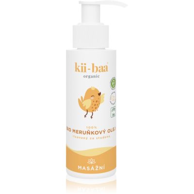 kii-baa® organic 100% Bio Oil Apricot masážní olej pro děti od narození 100 ml - parfo.cz