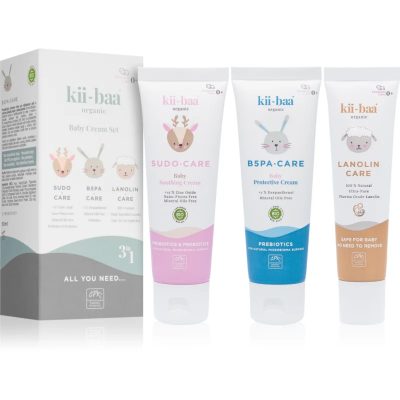 kii-baa® organic Baby Baby Cream Set dárková sada pro děti od narození - parfo.cz
