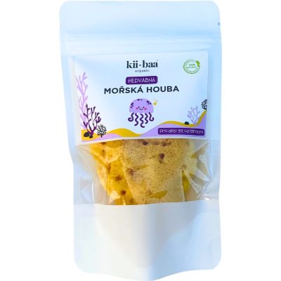 kii-baa® organic Natural Sponge Wash přírodní mořská mycí houba pro miminka 8-10 cm 1 ks - parfo.cz