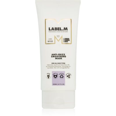 label.m Anti-Frizz Smooting Mask maska na vlasy proti krepatění 200 ml - parfo.cz