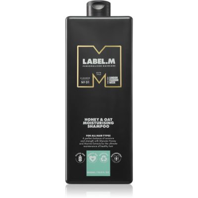 label.m Honey & Oat hydratační šampon pro každodenní použití 1000 ml - parfo.cz