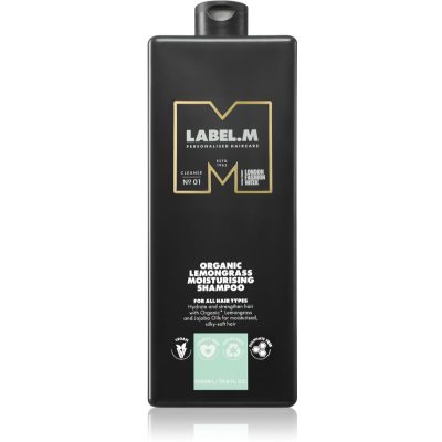 label.m Lemongrass Moisturising Shampoo hydratační šampon s citronem a citronovou trávou 1000 ml - parfo.cz