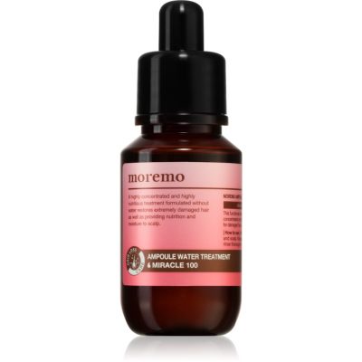 moremo Water Treatment Miracle 100 intenzivní regenerační péče na vlasy a vlasovou pokožku 30 ml - parfo.cz