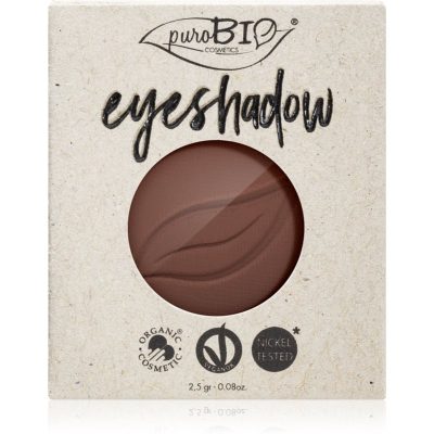 puroBIO Cosmetics Compact Eyeshadows oční stíny náhradní náplň odstín 03 Brown 2