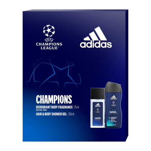 UEFA Champions League Edition – deodorant s rozprašovačem 75 ml + sprchový gel 250 ml Adidas