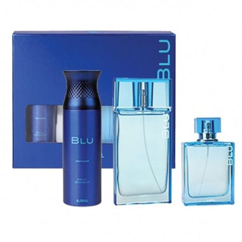 Blu – EDP 90 ml + deodorant 200 ml + kolínská voda 100 ml Ajmal