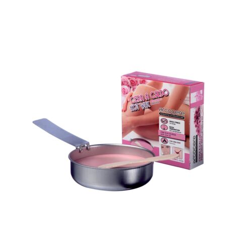 Epilační vosk s pánvičkou Cera A Caldo Pink (Hot Wax) 120 g Arcocere