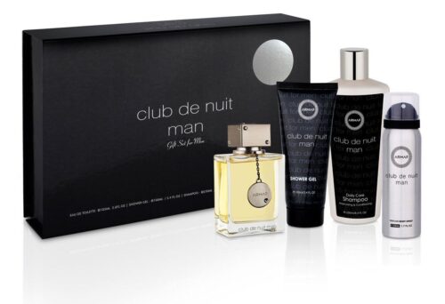 Club De Nuit Man – EDT 105 ml + tělový sprej 50 ml + sprchový gel 100 ml + šampon 250 ml Armaf