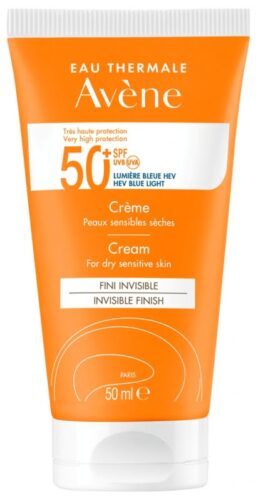 Ochranný pleťový krém pro suchou a citlivou pleť SPF 50+ (Very High Protection Cream) 50 ml Avéne