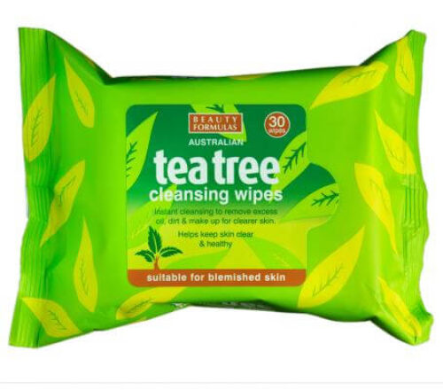 Čisticí ubrousky Tea Tree (Cleansing Wipes) 30 ks Beauty Formulas