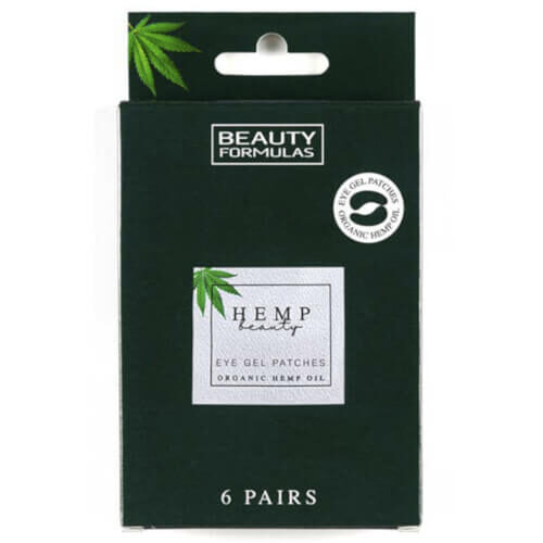 Gelové masky na oči s konopím Hemp Beauty (Eye Gel Patches Organic Hemp Oil) 6 párů Beauty Formulas