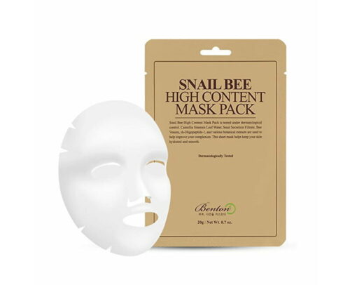 Anti-Age plátýnková maska Snail Bee (High Content Mask Pack) 20 g Benton