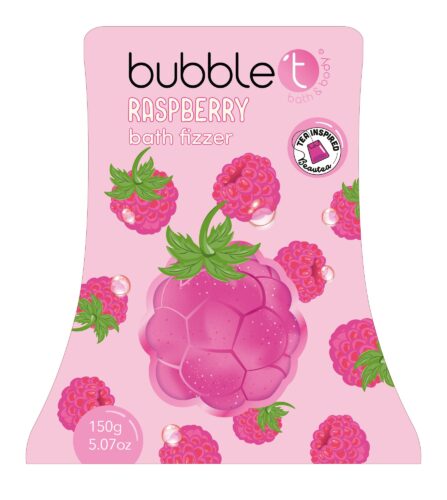 Šumivá bomba do koupele Raspberry (Bath Fizzer) 150 g Bubble T Cosmetics