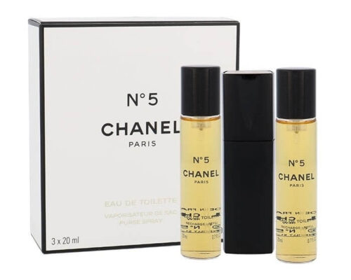 No. 5 – EDT 20 ml (plnitelný flakon) + náplň 2 x 20 ml Chanel