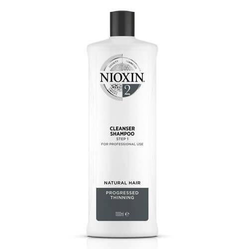 Čisticí šampon pro jemné výrazně řídnoucí přírodní vlasy System 2 (Shampoo Cleanser System 2) 1000 ml Nioxin