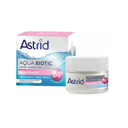 Denní a noční krém pro suchou a citlivou pleť Aqua Biotic 50 ml Astrid