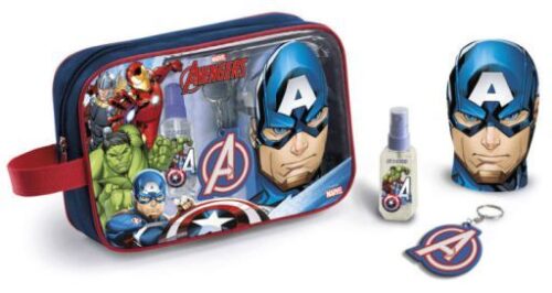 Avengers – EDT 90 ml + pěna do koupele 300 ml + klíčenka + kosmetická taštička EP Line